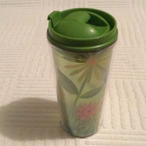 Flower Print Cold Drink Tumbler